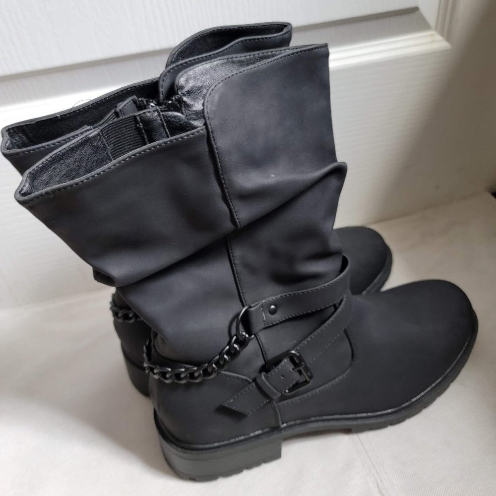 Torrid Black Moto Boots | Size 13 WW